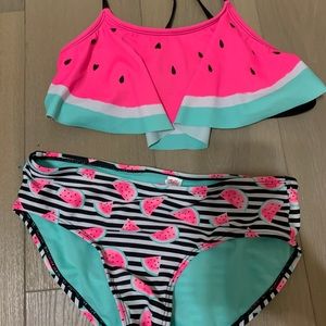Justice watermelon bikini size 14 like new